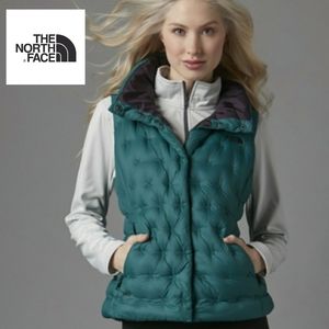 FINAL SALE! North Face Womens Green Eggplant Holla Down Vest Size XS NWT